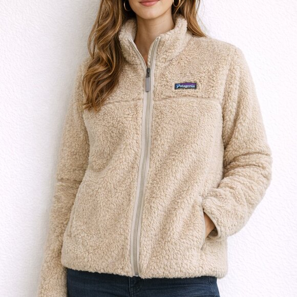 Patagonia Jackets & Blazers - Patagonia Women’s Lunar Dusk High-Pile Sherpa Fleece Jacket Cream Size M STY2309